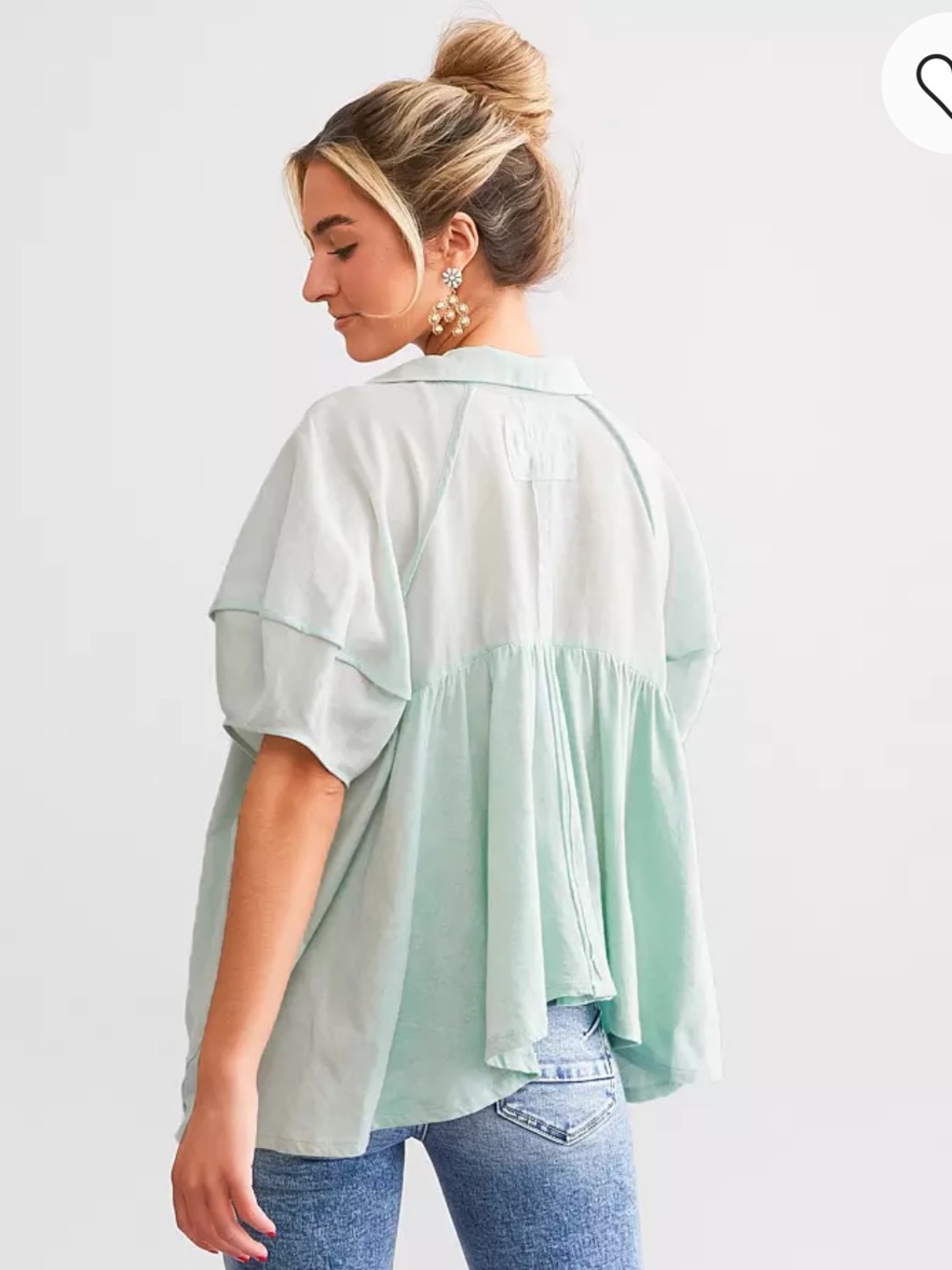 Free people Sunray babydoll top - Picture 2 of 6